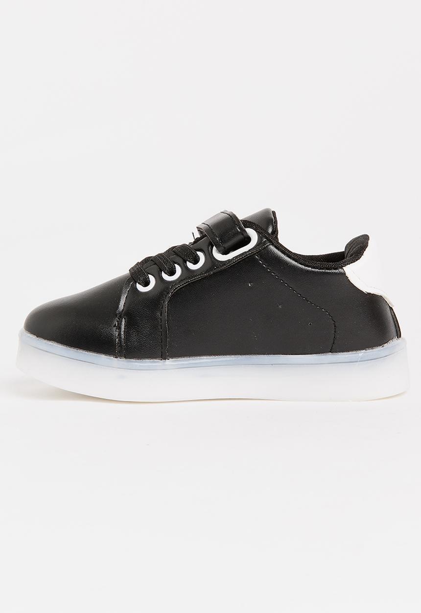 Pop Candy - Light up sneaker with velcro strap - black