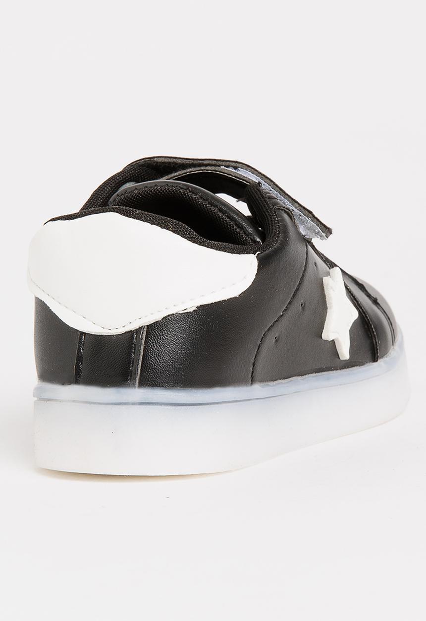Pop Candy - Light up sneaker with velcro strap - black