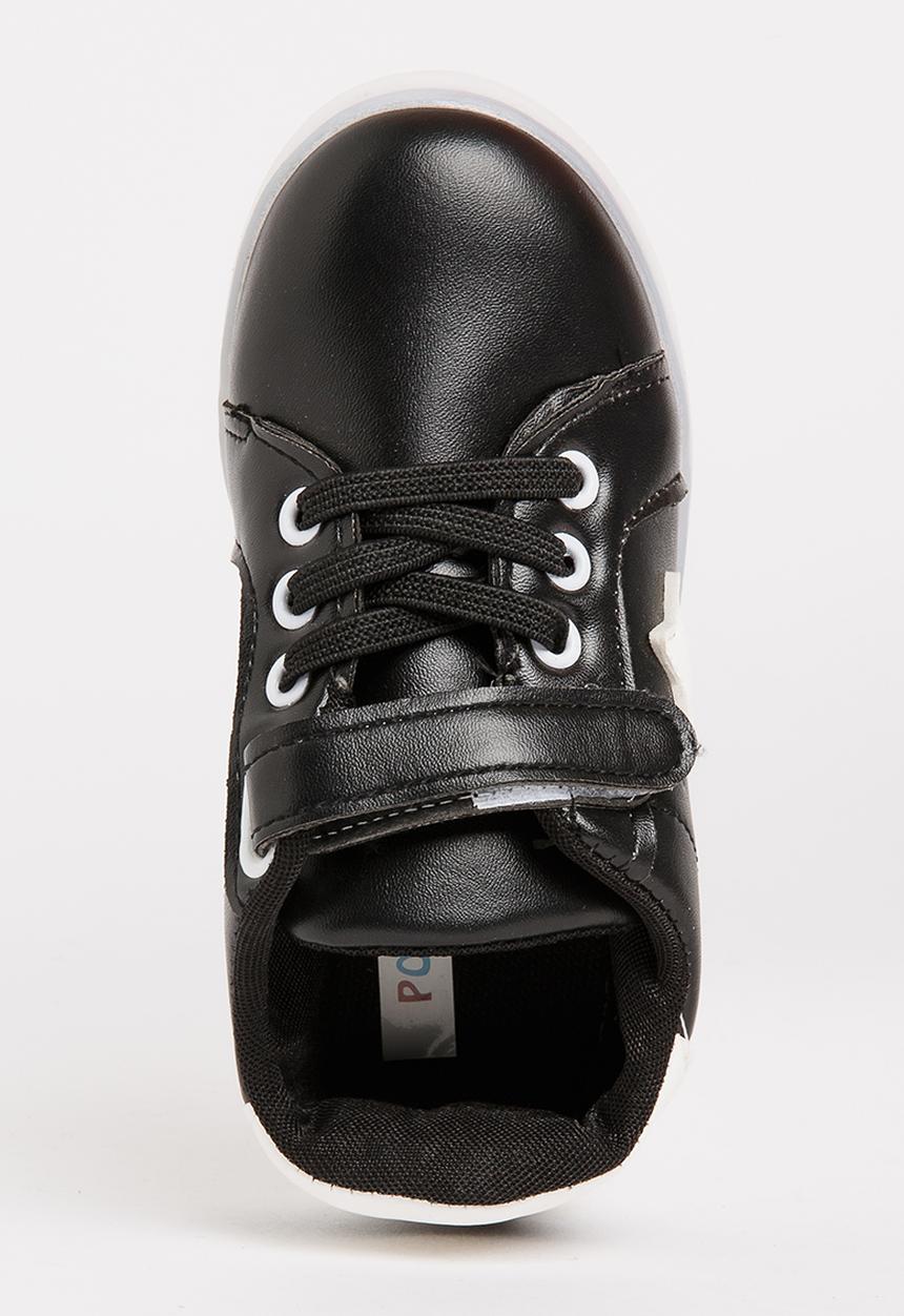Pop Candy - Light up sneaker with velcro strap - black