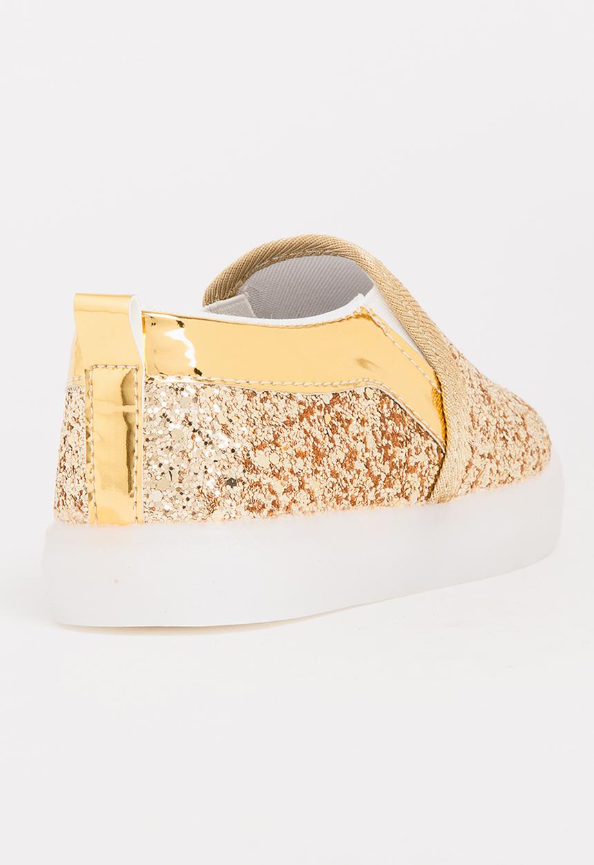 Pop Candy - Glitter Loafer Light Ups Gold