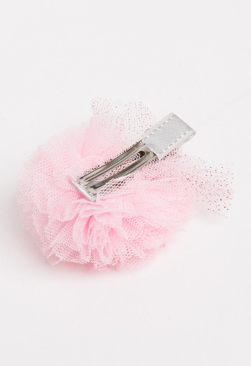 Pop Candy - Pom-Pom Hair Clip Mid Pink