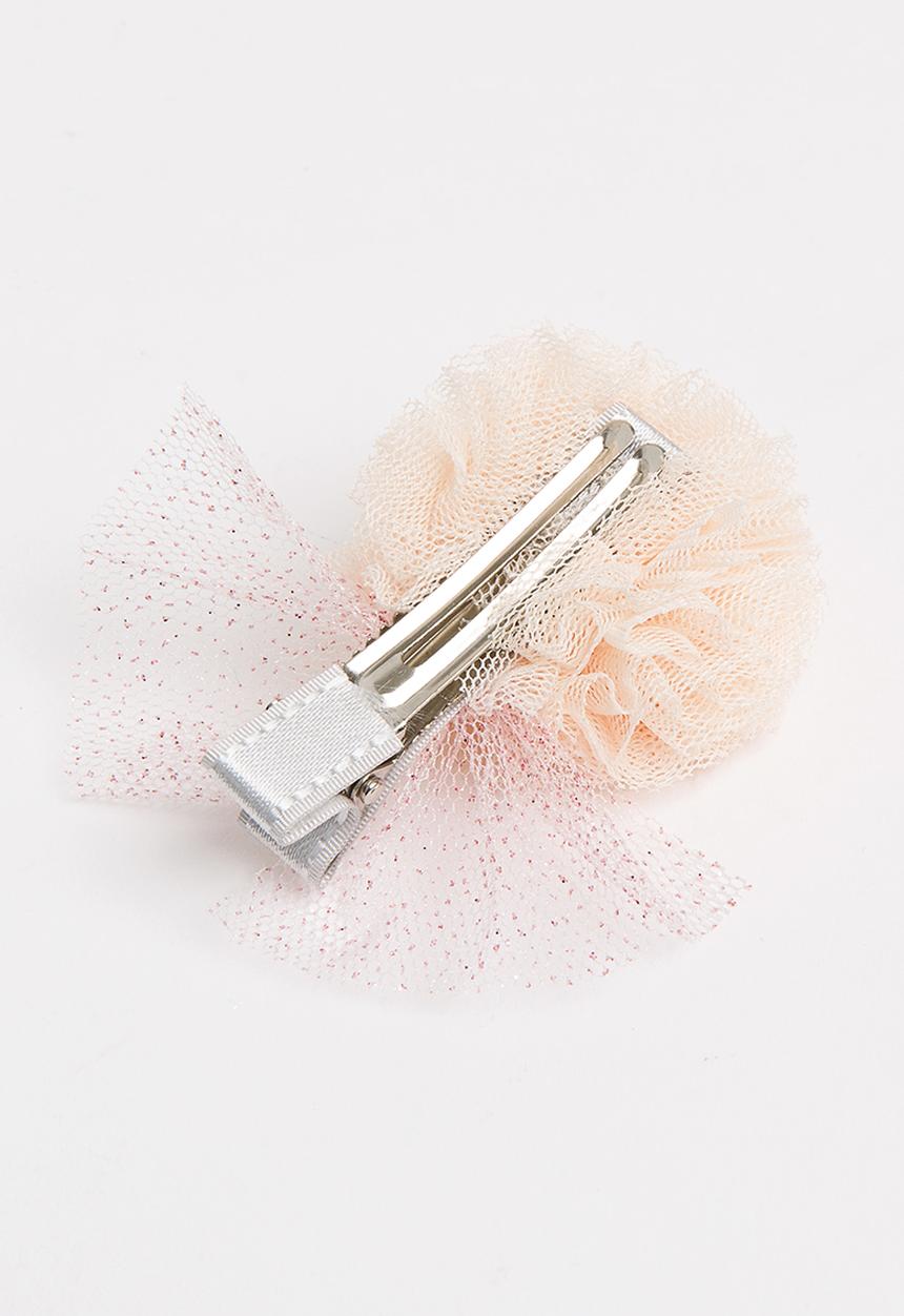 Pop Candy - Pom-Pom Hair Clip Peach