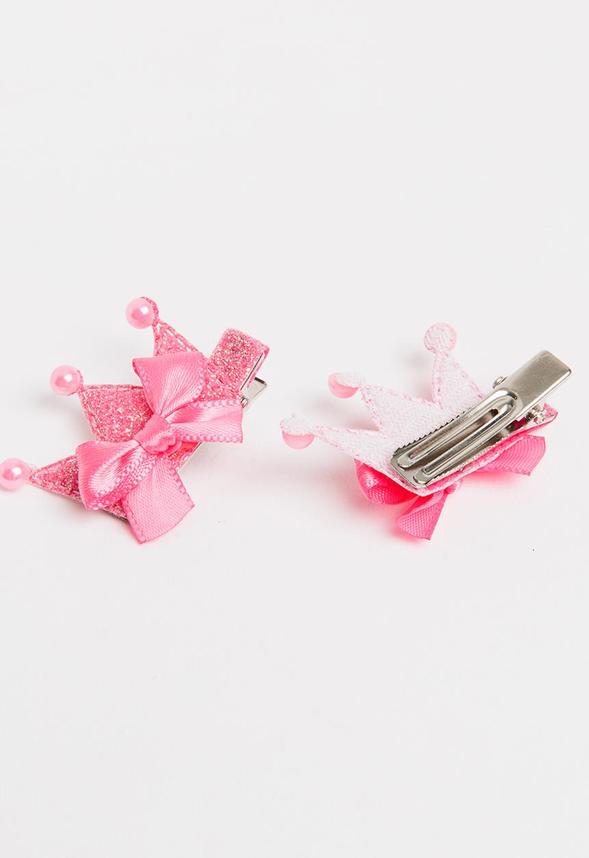 Pop Candy - Crown Hair Clip Cerise Pink
