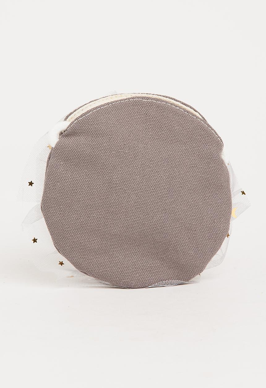 Pop Candy - Sling Bag with Flower Detail Grey