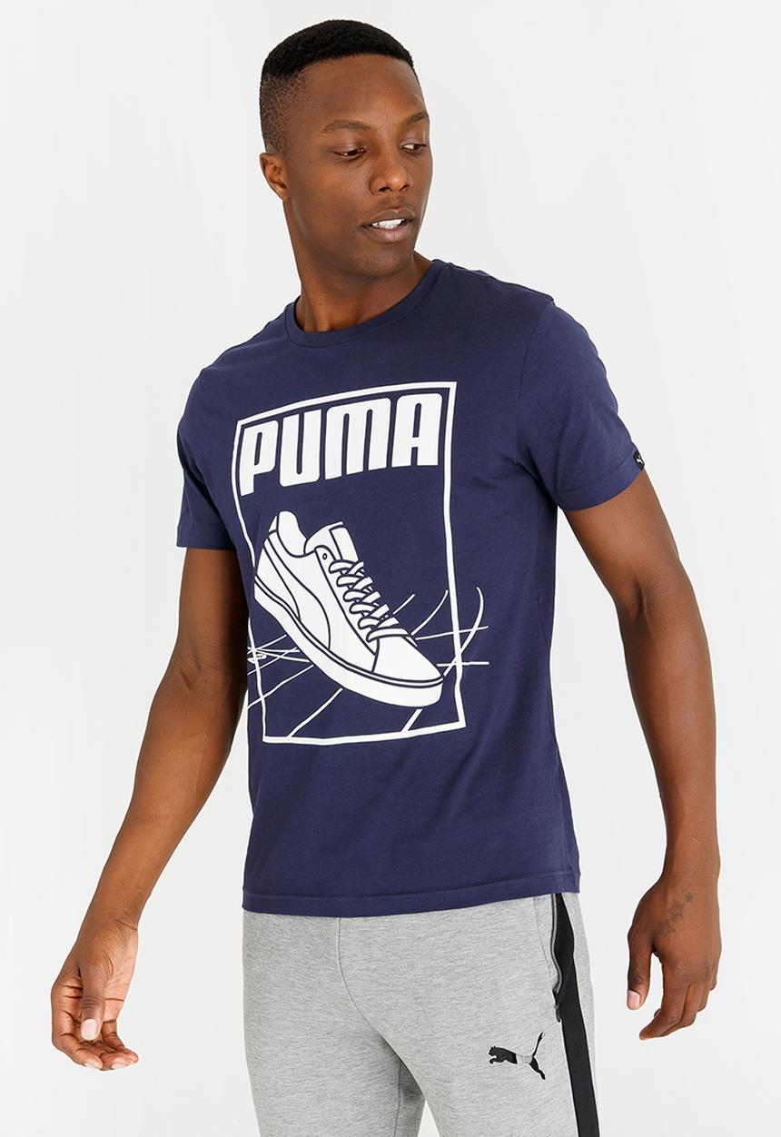 PUMA - Puma Track Tee Mid Blue