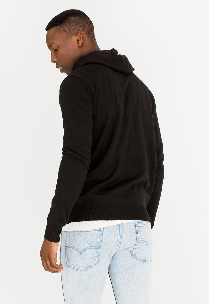 PROCESS BLACK - Clinton Knitwear Hoody Black