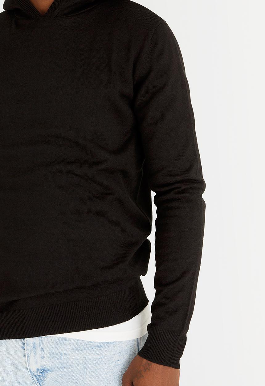 PROCESS BLACK - Clinton Knitwear Hoody Black