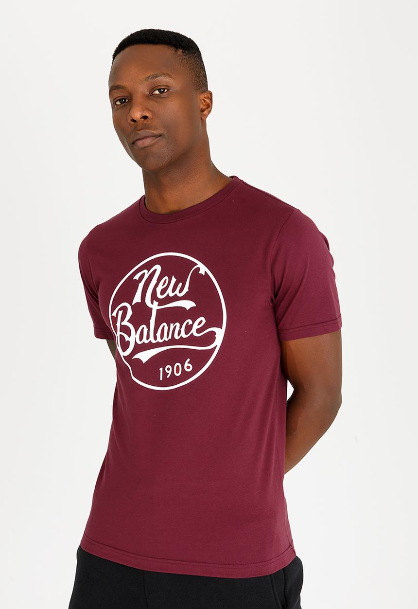 New Balance  - Circular New Balance Tee Maroon