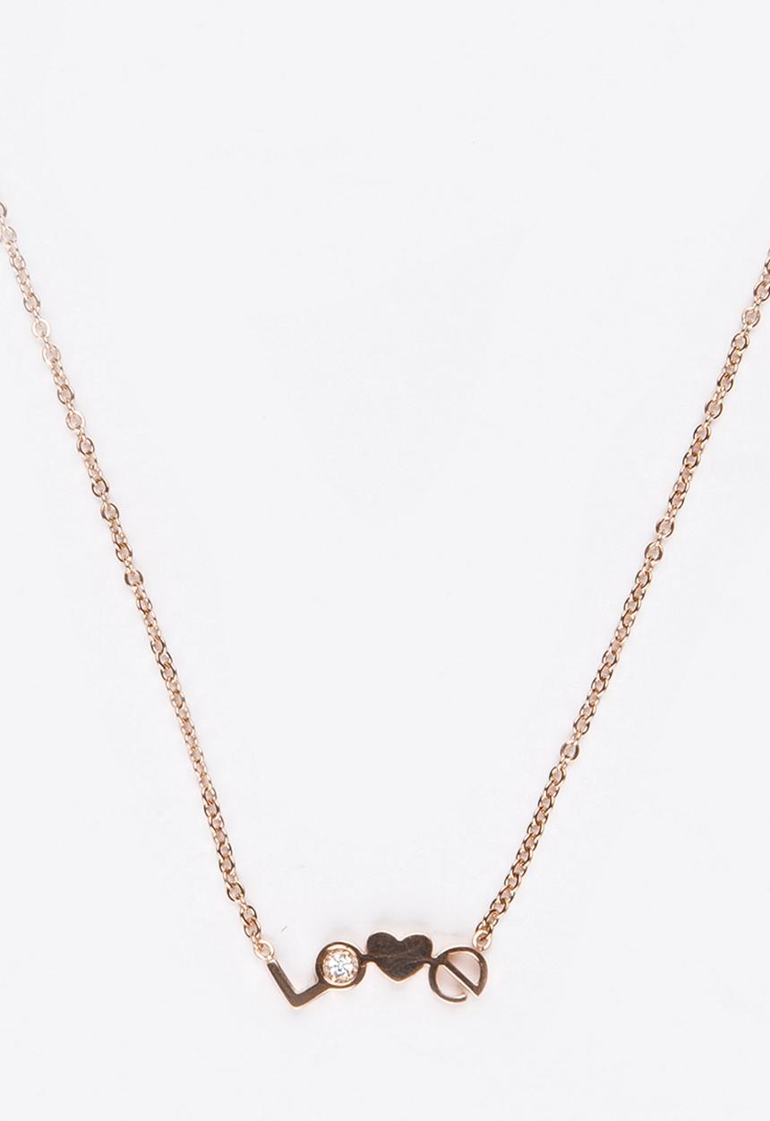 Pop Candy - Love Pendant Necklace Rose gold