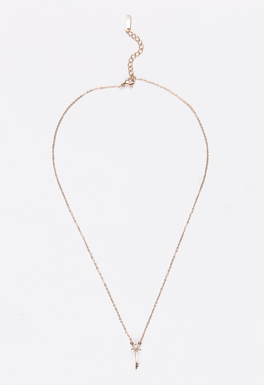 Pop Candy - Star Key Pendant Necklace Rose gold