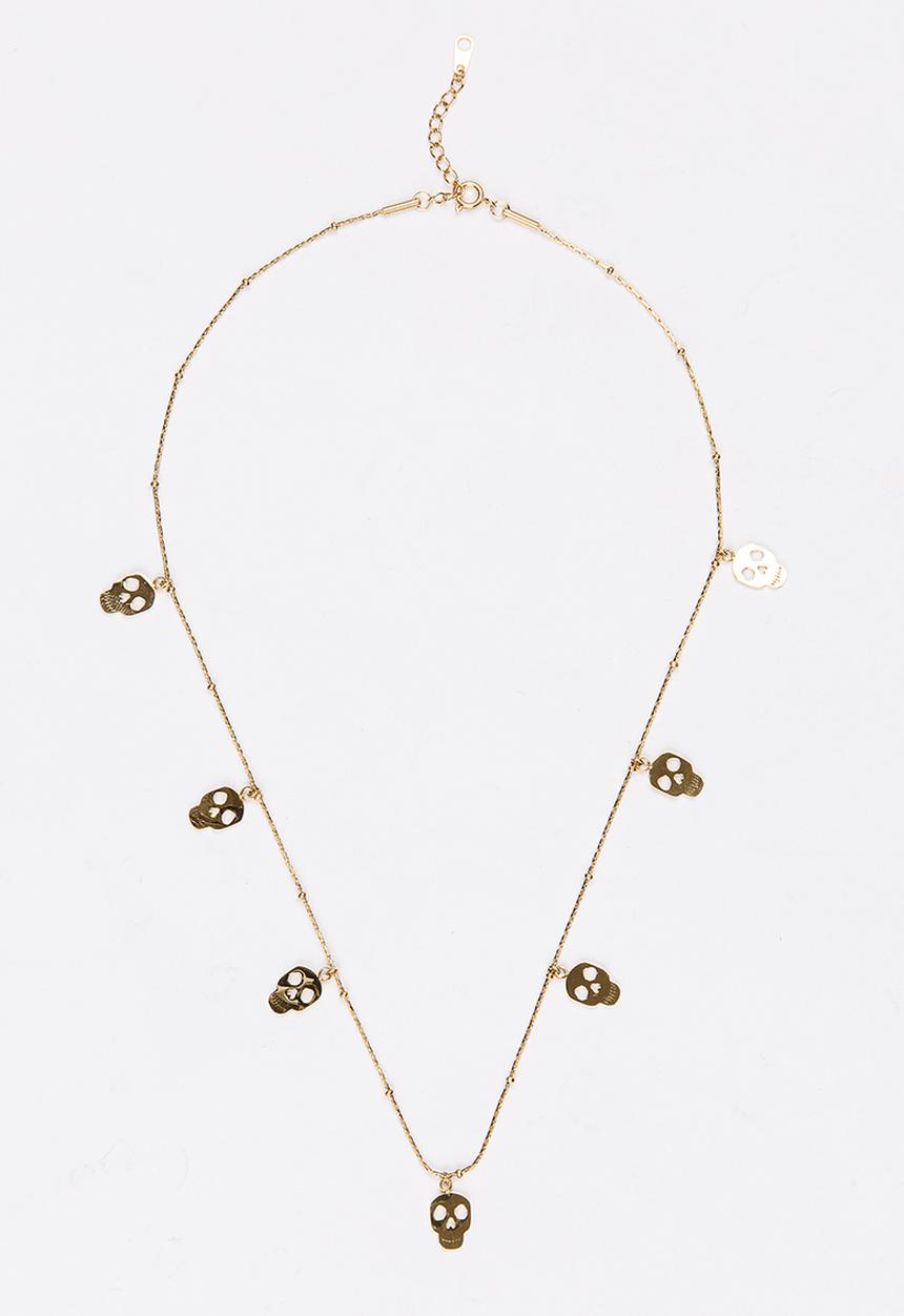 Pop Candy - Skull Pendant Necklace Gold