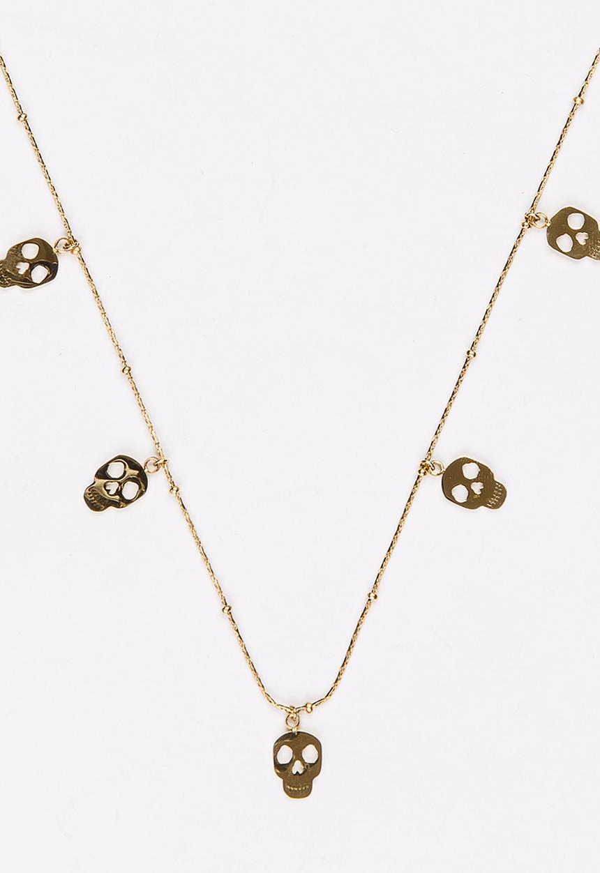 Pop Candy - Skull Pendant Necklace Gold