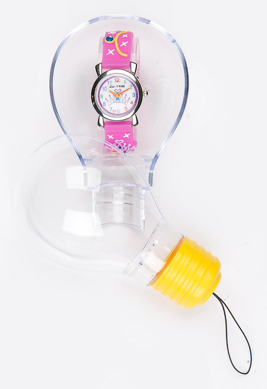 Cool Kids - Girls 3D Crown Watch Pale Purple