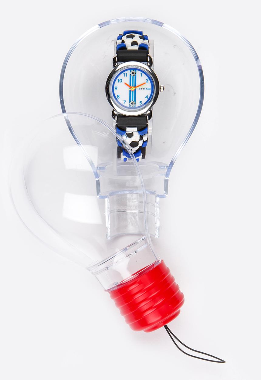 Cool Kids - Boys 3D Soccer  Watch Blue