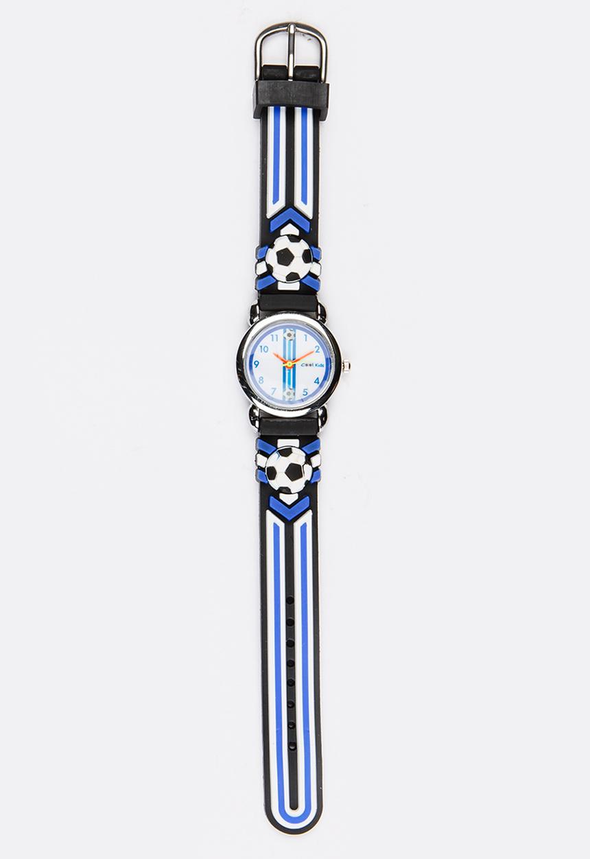 Cool Kids - Boys 3D Soccer  Watch Blue