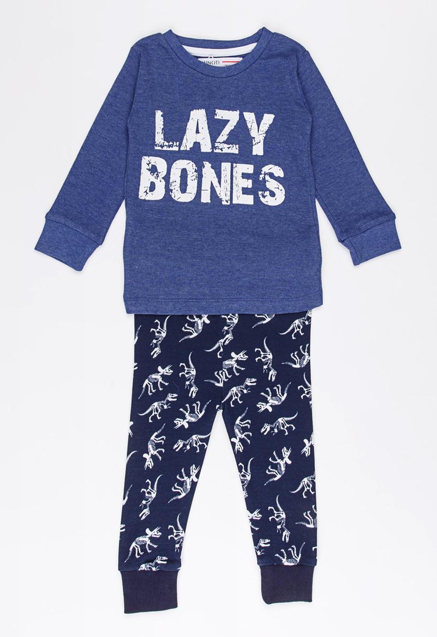MINOTI - Dinosaur Printed Pajama Set Navy