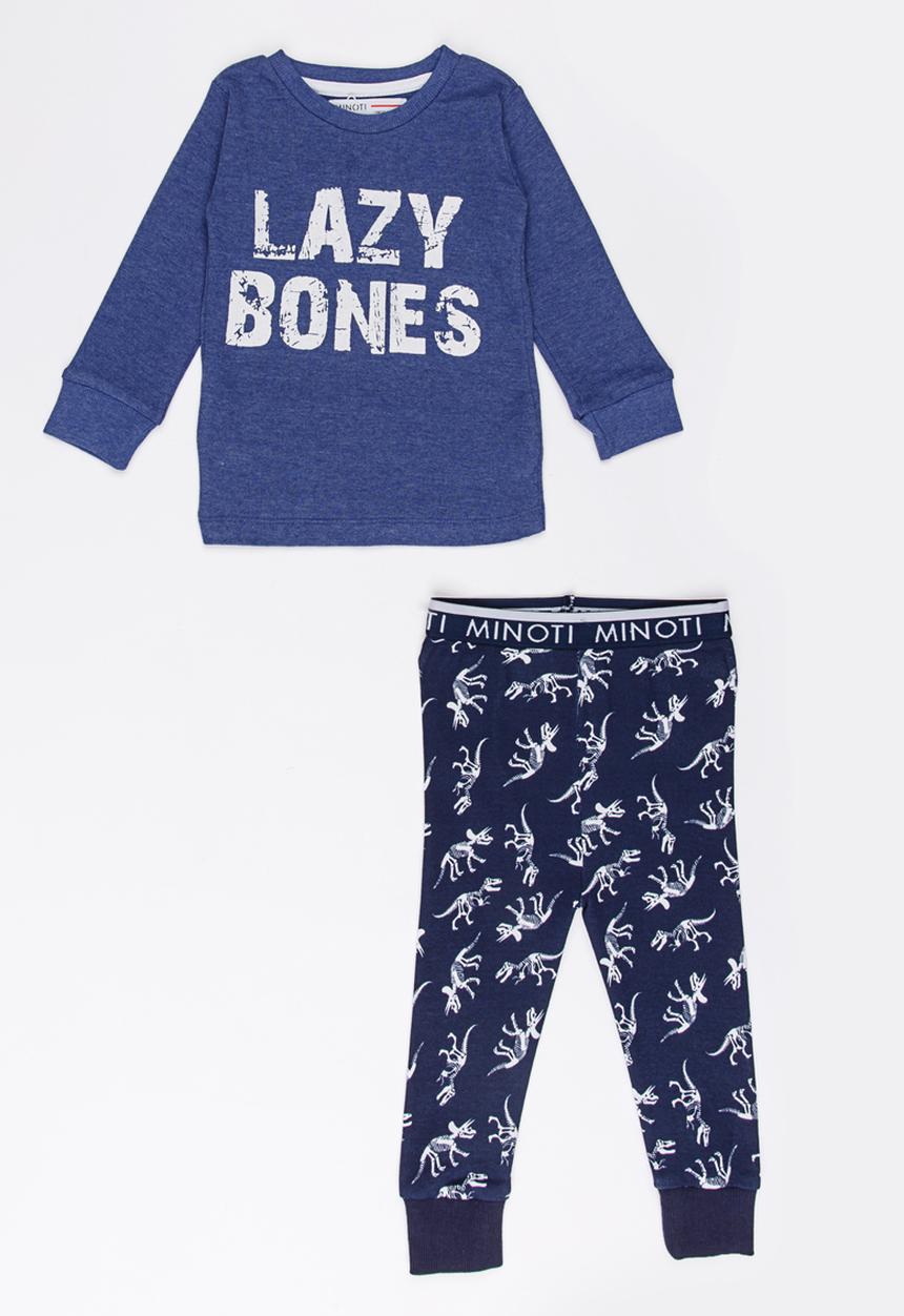 MINOTI - Dinosaur Printed Pajama Set Navy