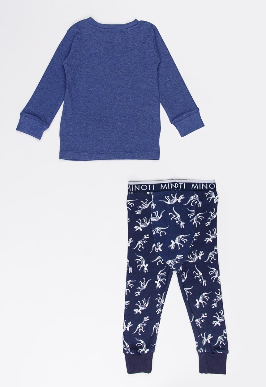 MINOTI - Dinosaur Printed Pajama Set Navy