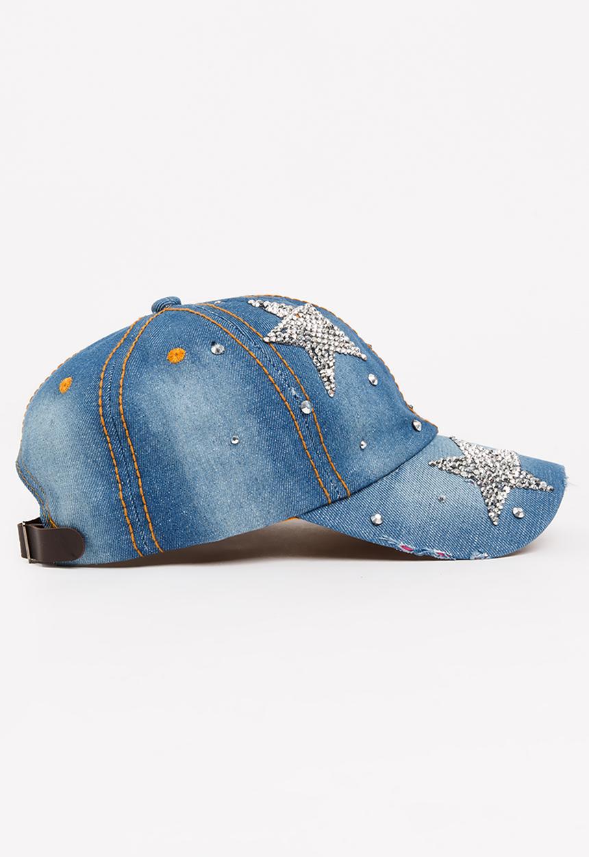 Pop Candy - Denim Star Cap Dark Blue