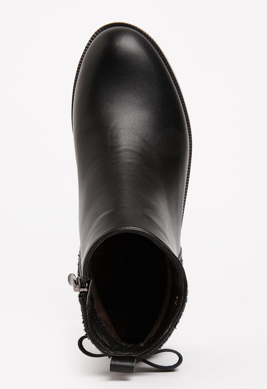 Pop Candy - Girls PU Ankle Boot Black