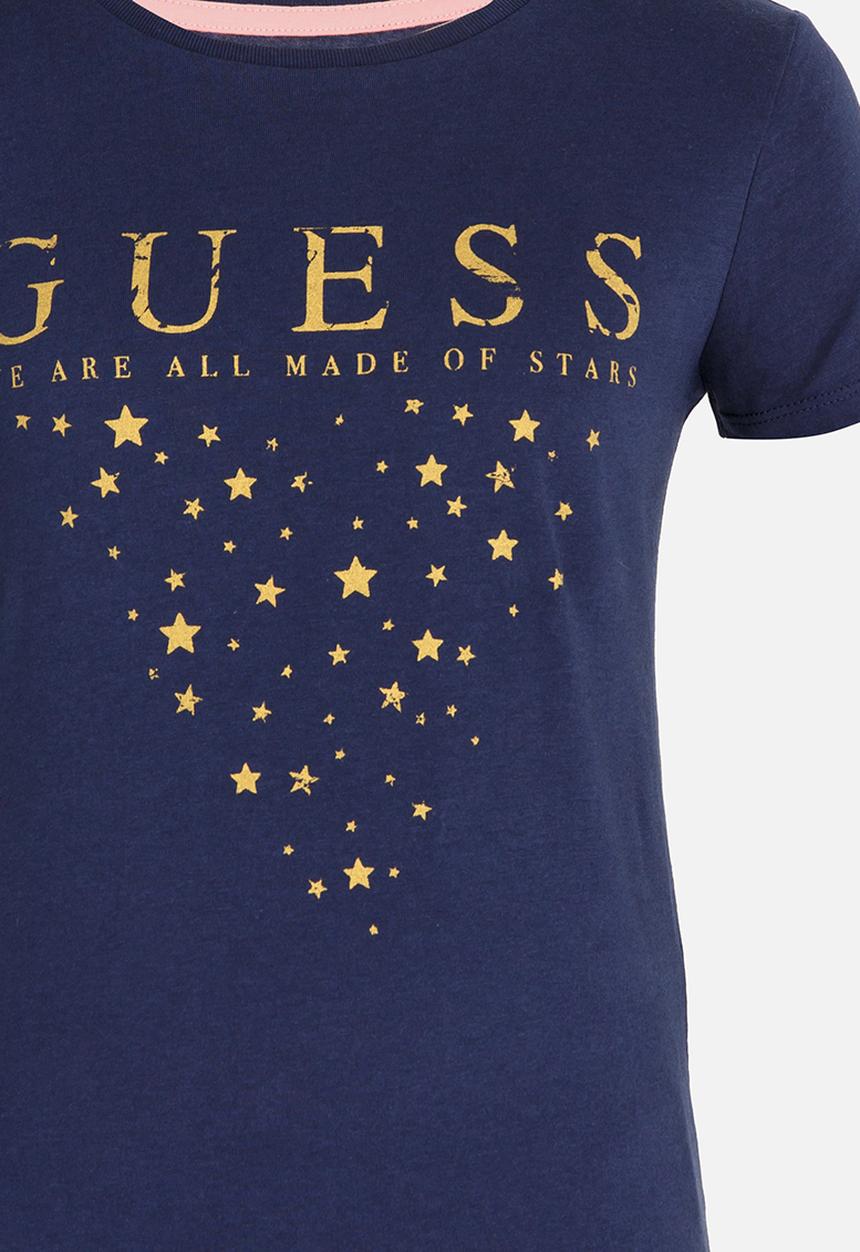 GUESS - Star Tri Tee Blue