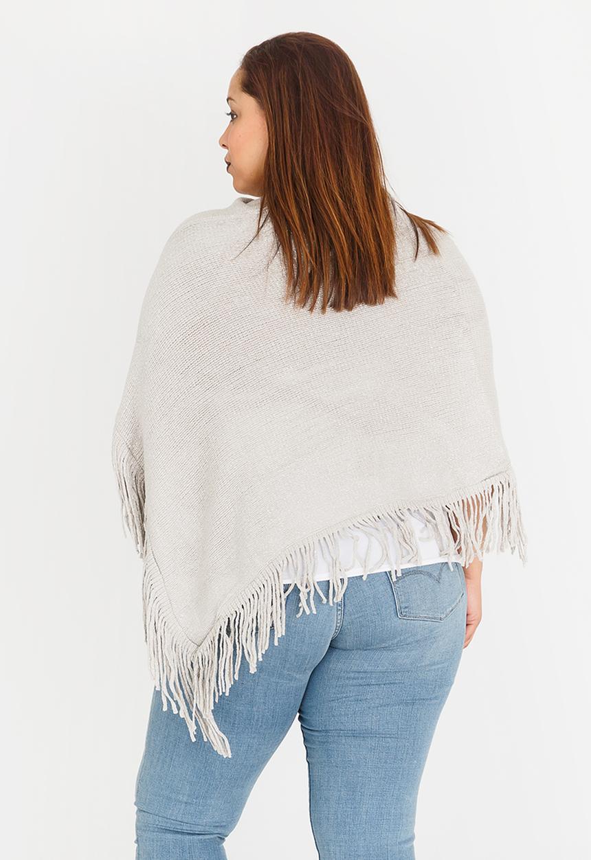 Joy Collectables - Metallic-effect Poncho Silver