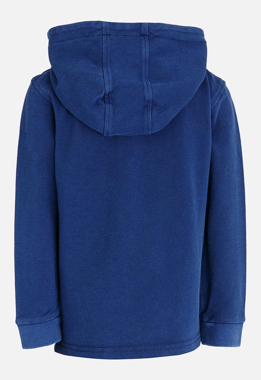 MINOTI - Washed out denim hoodie - blue