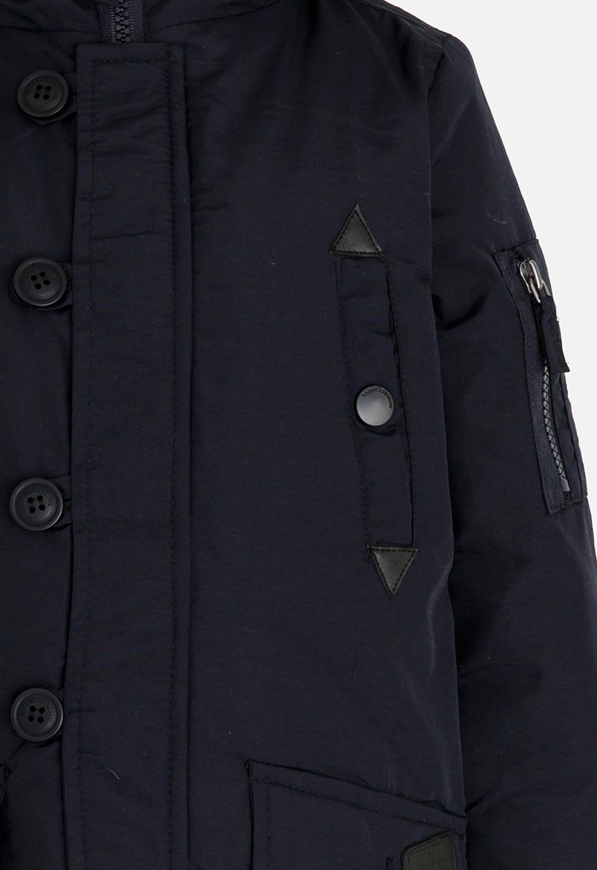 Brave Soul - Boys Zip Through Parker Jacket Navy
