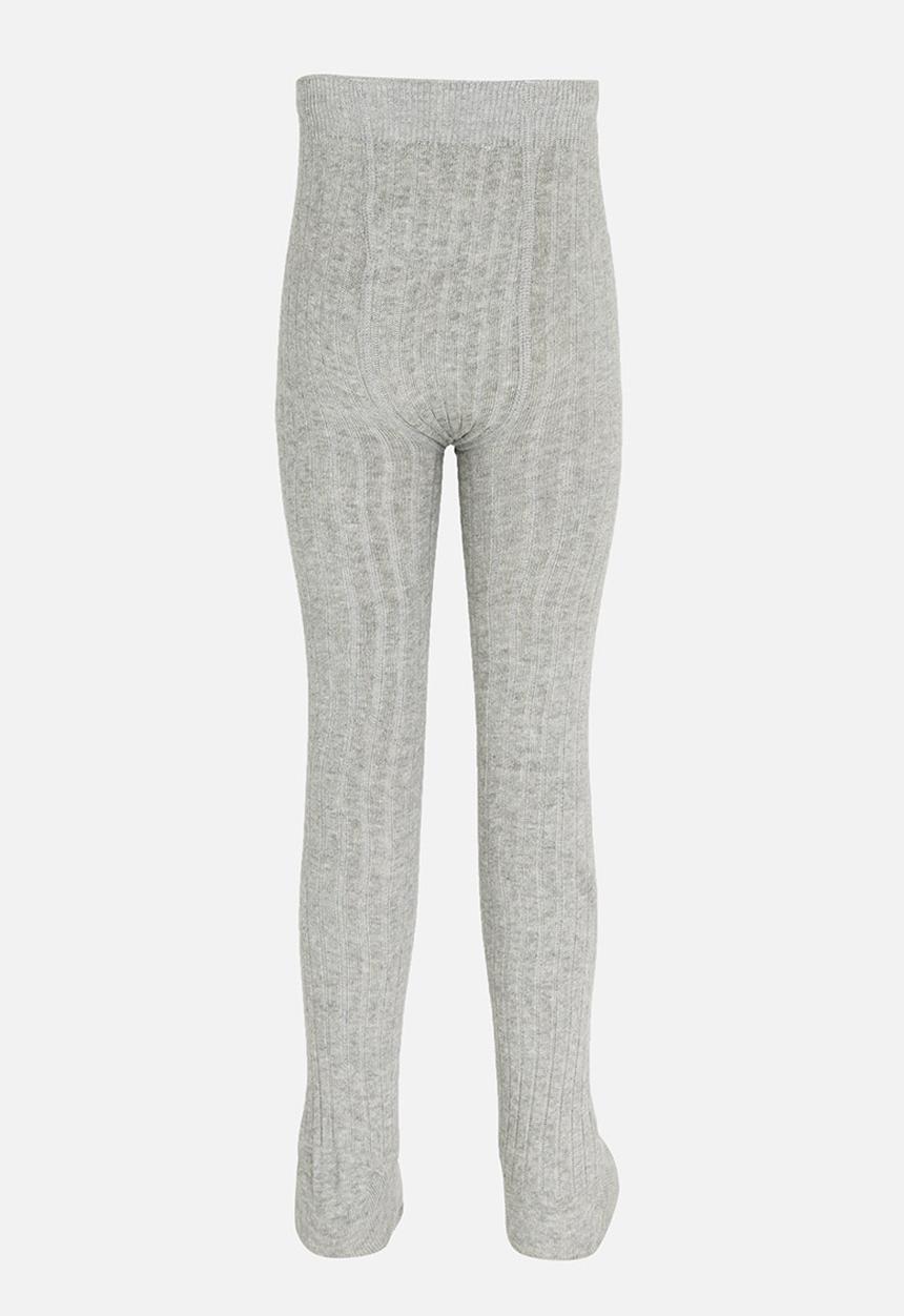 MINOTI - Ribbed Tights Grey Melange