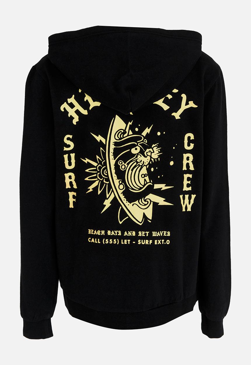 Hurley - Beach Club Destroy Hoody Black