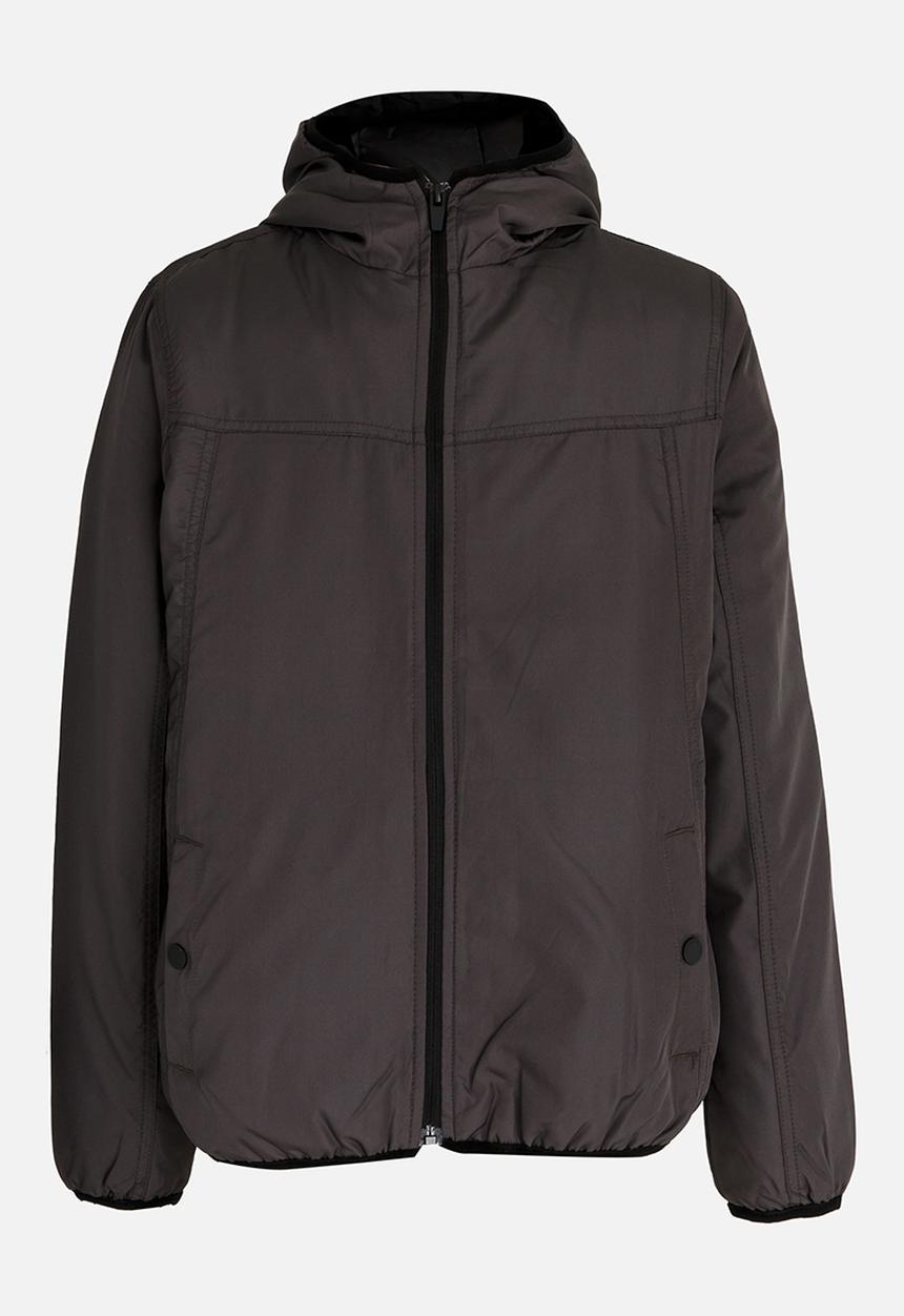 Brave Soul - Boys Hooded Windrunner Charcoal