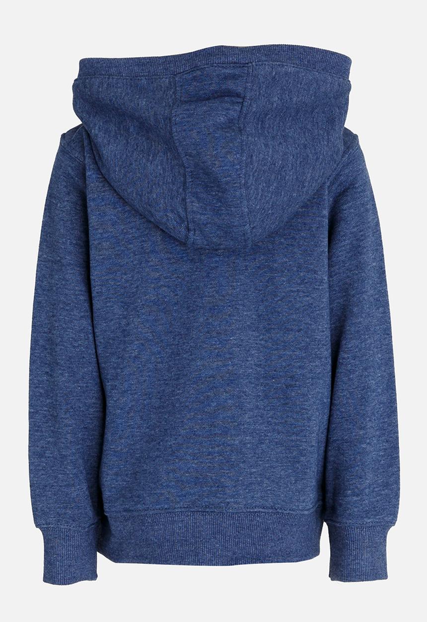 MINOTI - Zip Thru Hoodie with Chest Emblem Navy