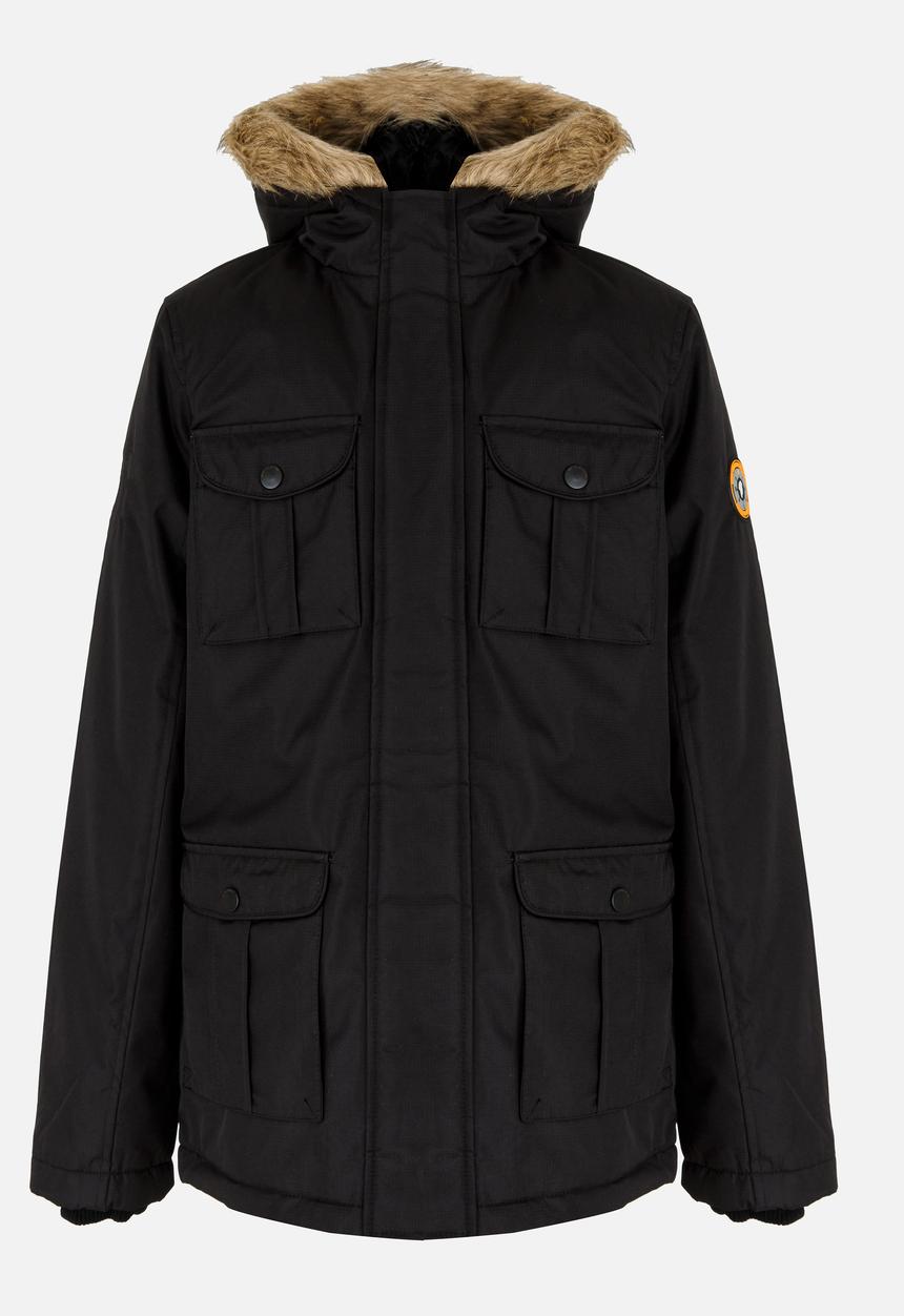 Brave Soul - Ripstop Parker Jacket Black