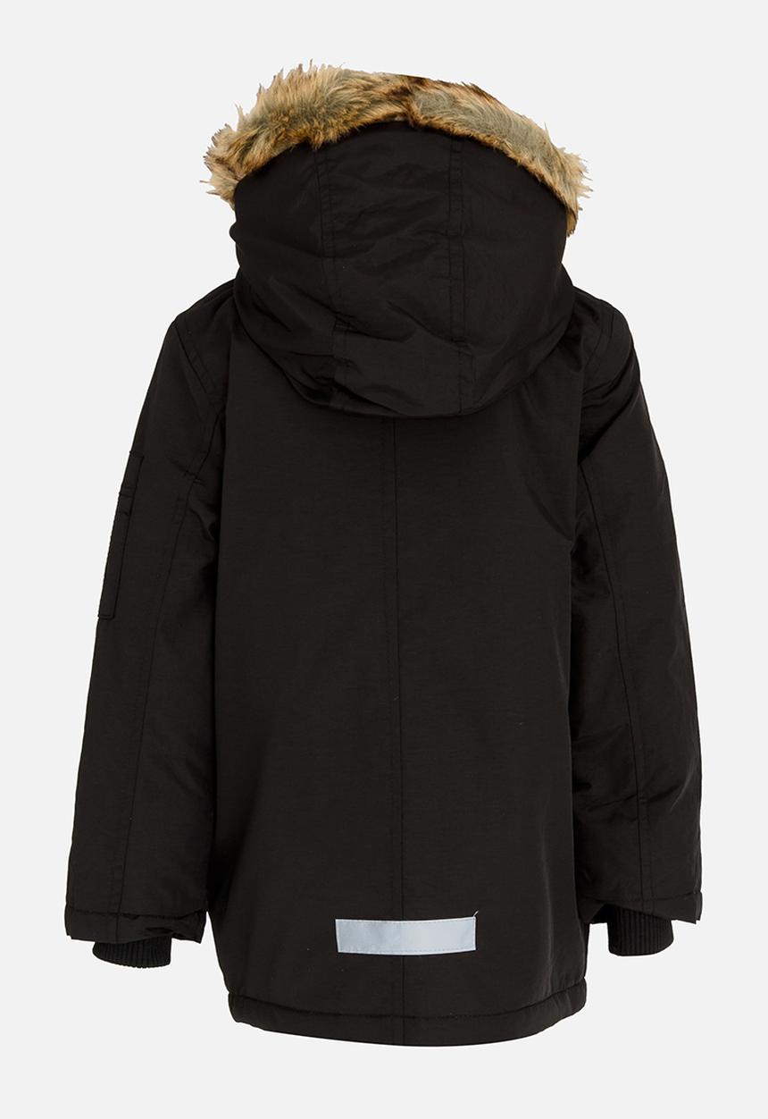 Brave Soul - Boys Zip Through Parker Jacket Black