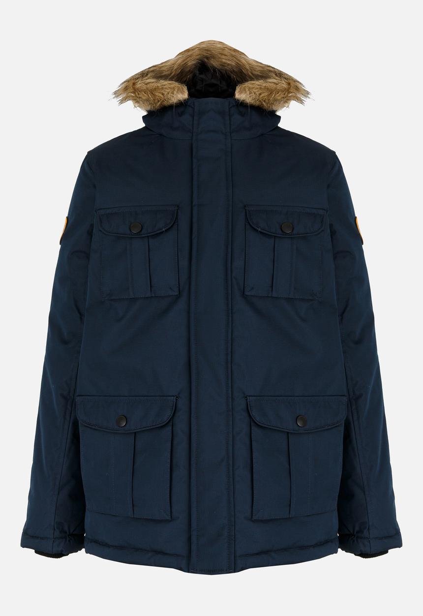 Brave Soul - Ripstop Parker Jacket Navy