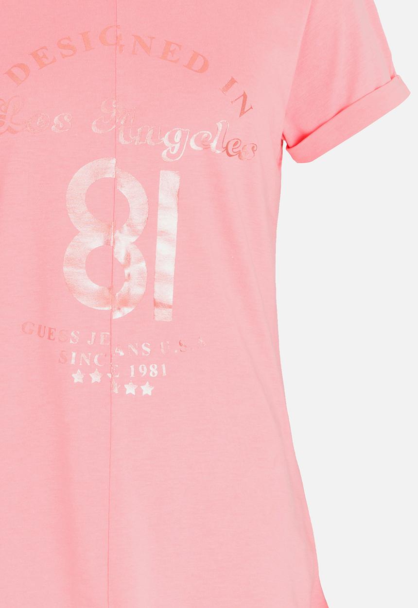 GUESS - Wave Guess Tee Pale Pink