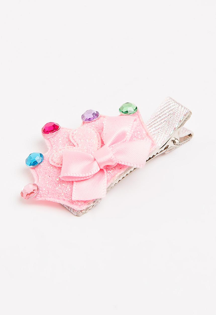 Pop Candy - Crown Hair Clip Mid Pink