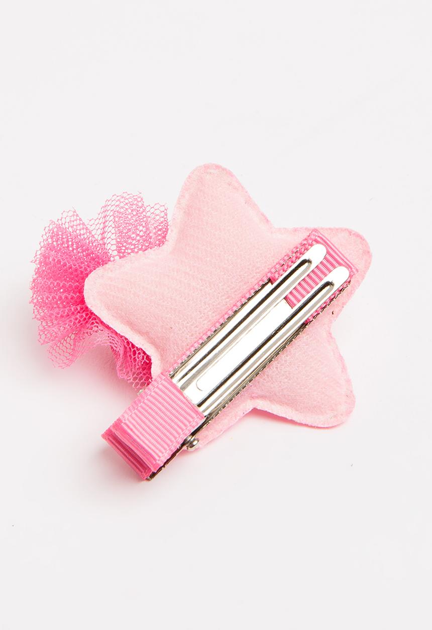 Pop Candy - Star Hair Clip Mid Pink