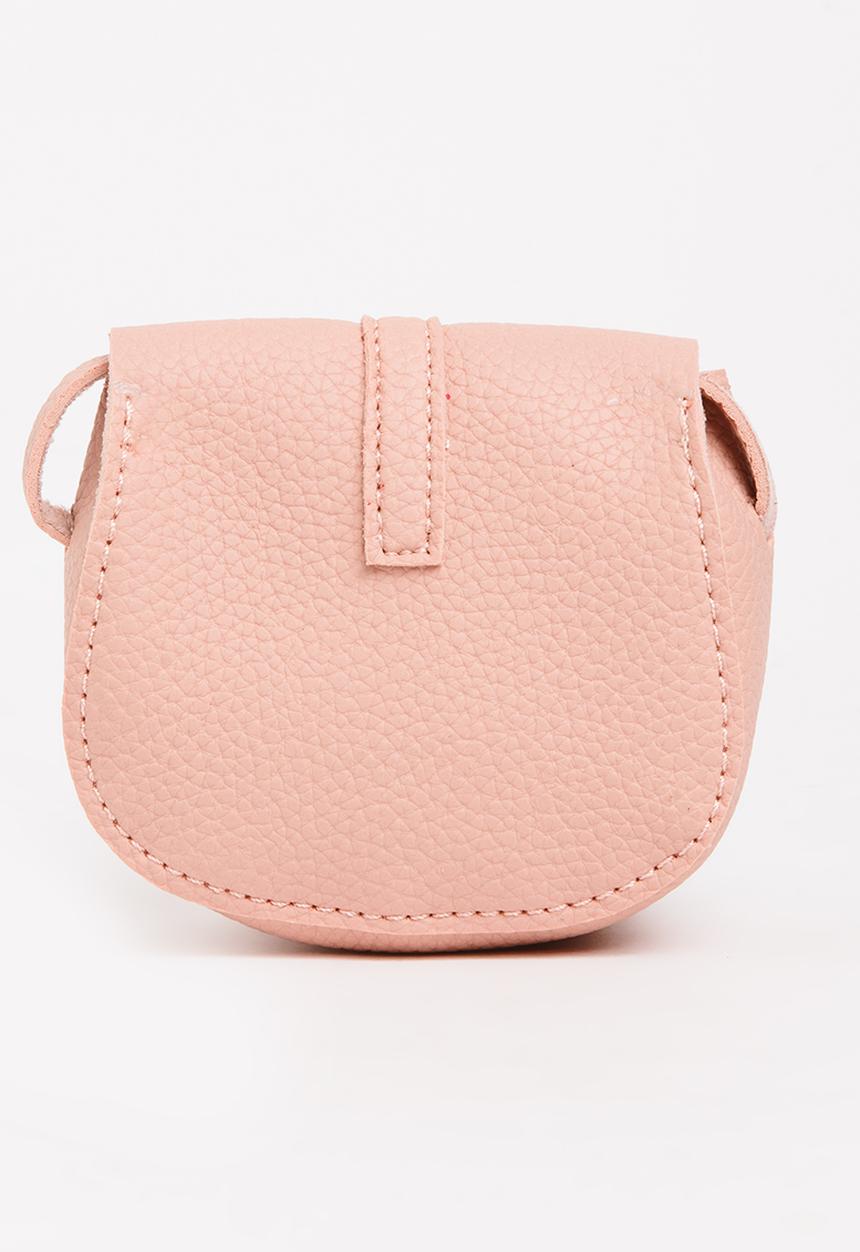 Pop Candy - Sling Bag with Belt Detail Pale Pink