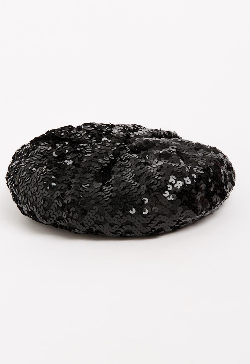 Pop Candy - Glitter Beret Black