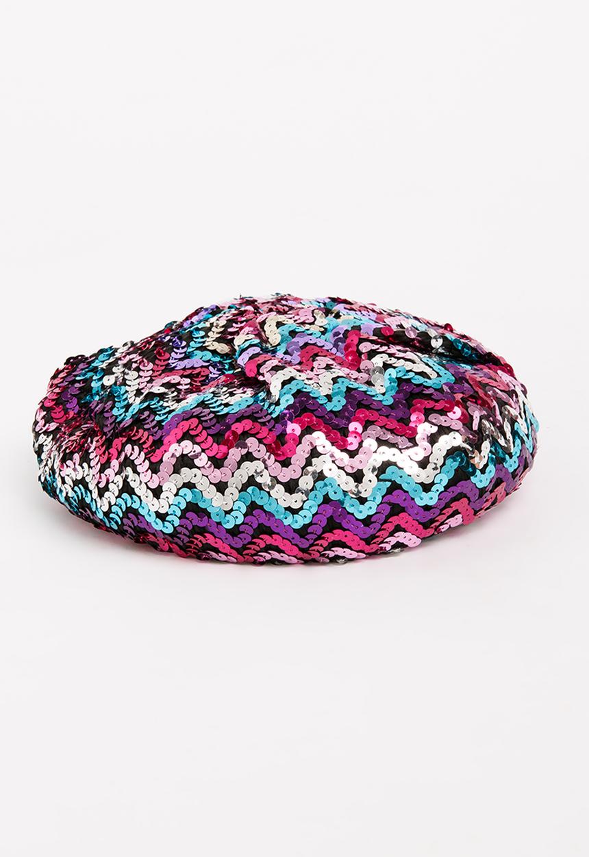 Pop Candy - Glitter Beret Multi-colour