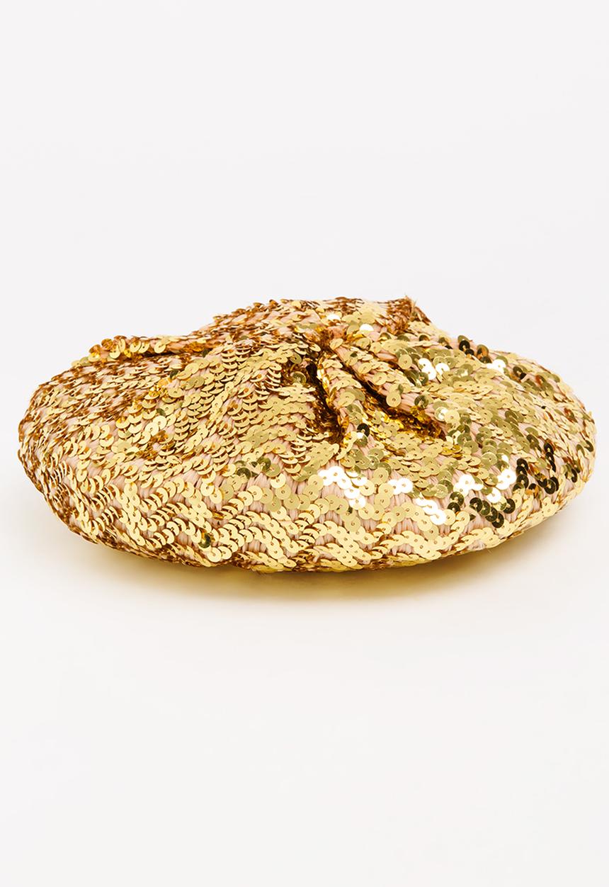 Pop Candy - Glitter Beret Gold