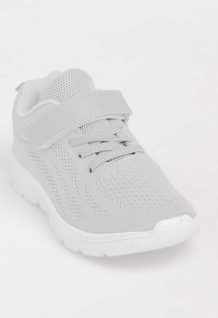 Pop Candy - Knitted Detail Sneakers Grey