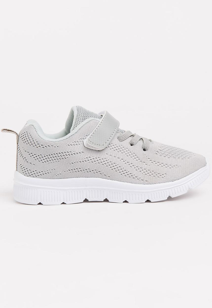 Pop Candy - Knitted Detail Sneakers Grey