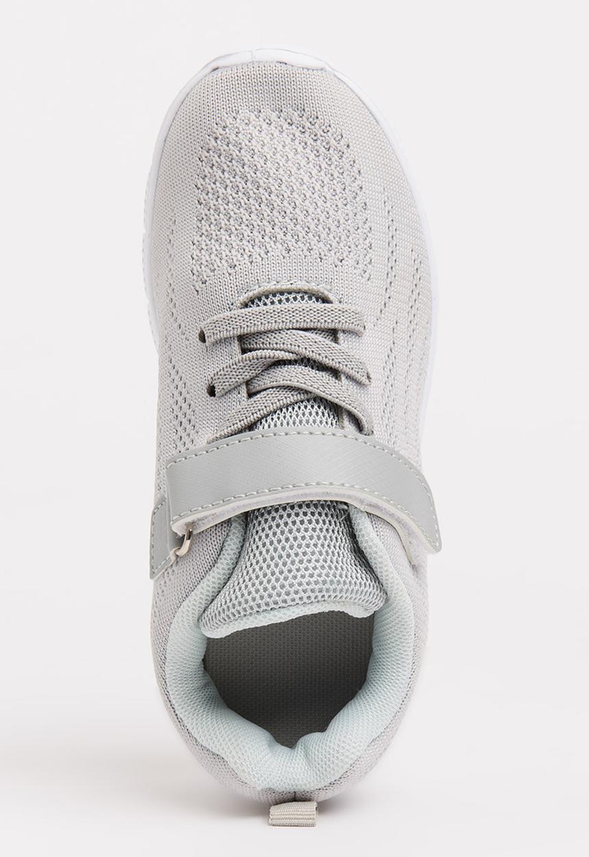 Pop Candy - Knitted Detail Sneakers Grey