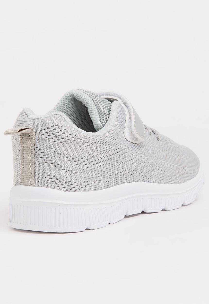Pop Candy - Knitted Detail Sneakers Grey