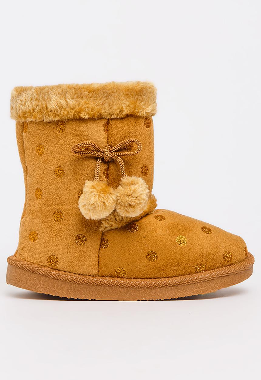 Foot Focus - Faux Fur Boot Camel