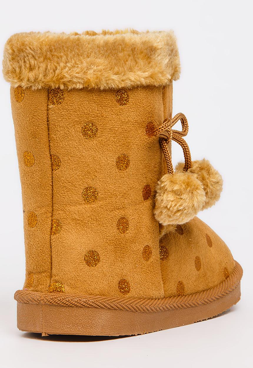 Foot Focus - Faux Fur Boot Camel