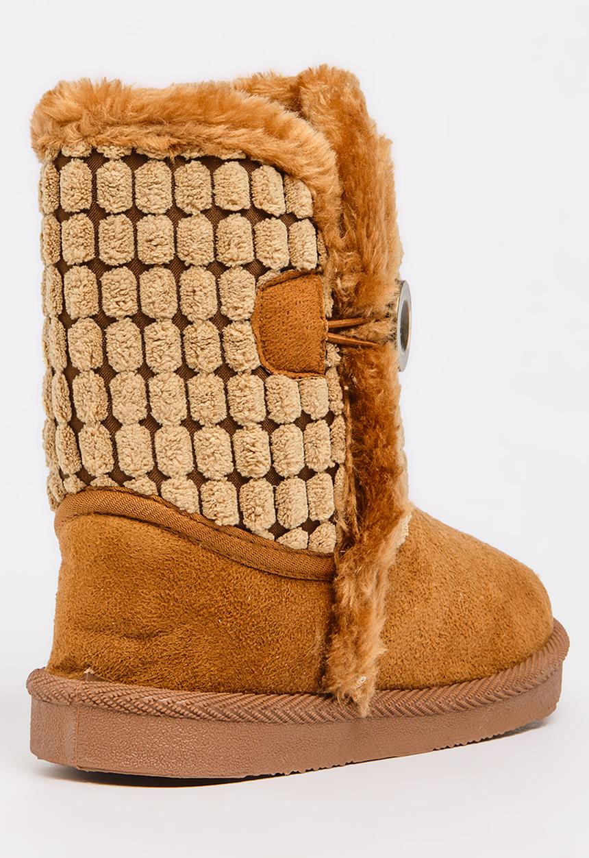 Foot Focus - Faux Fur Boot Tan
