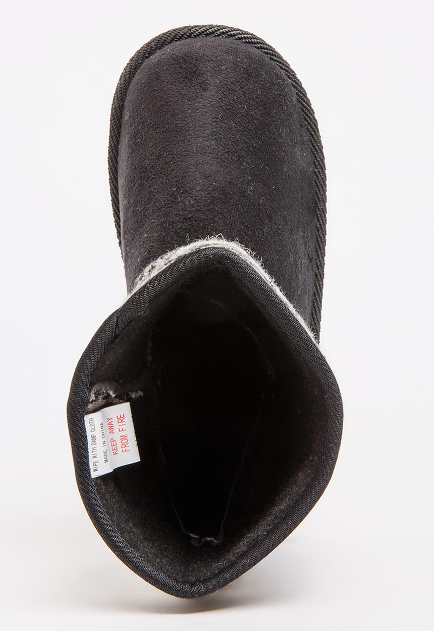 Foot Focus - Aztec Detailed Boots Black